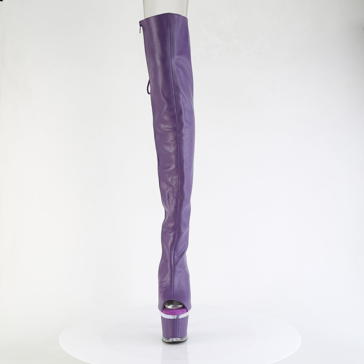 Pleaser Women's Platform Shoes SPECTATOR-3030 Purple Faux Leather/Clr-Purple Matt