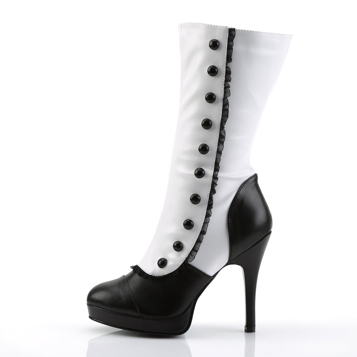 Funtasma De las mujeres SPLENDOR-130 WHT-Blk PU