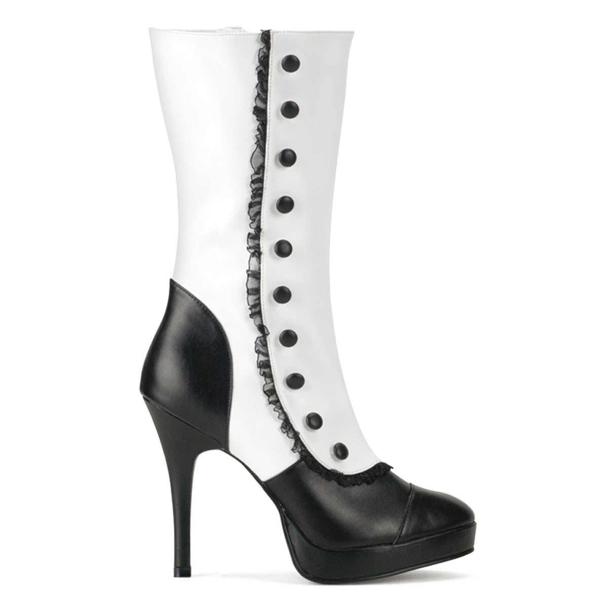 Funtasma De las mujeres SPLENDOR-130 WHT-Blk PU