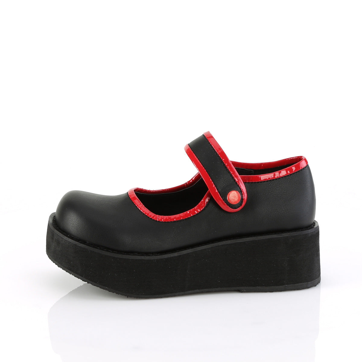 DemoniaCult Zapatillas SPRITE-01 BLK de cuero vegano