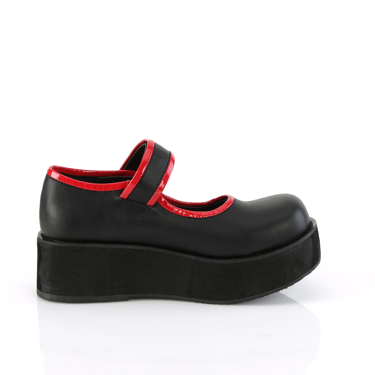 DemoniaCult Zapatillas SPRITE-01 BLK de cuero vegano