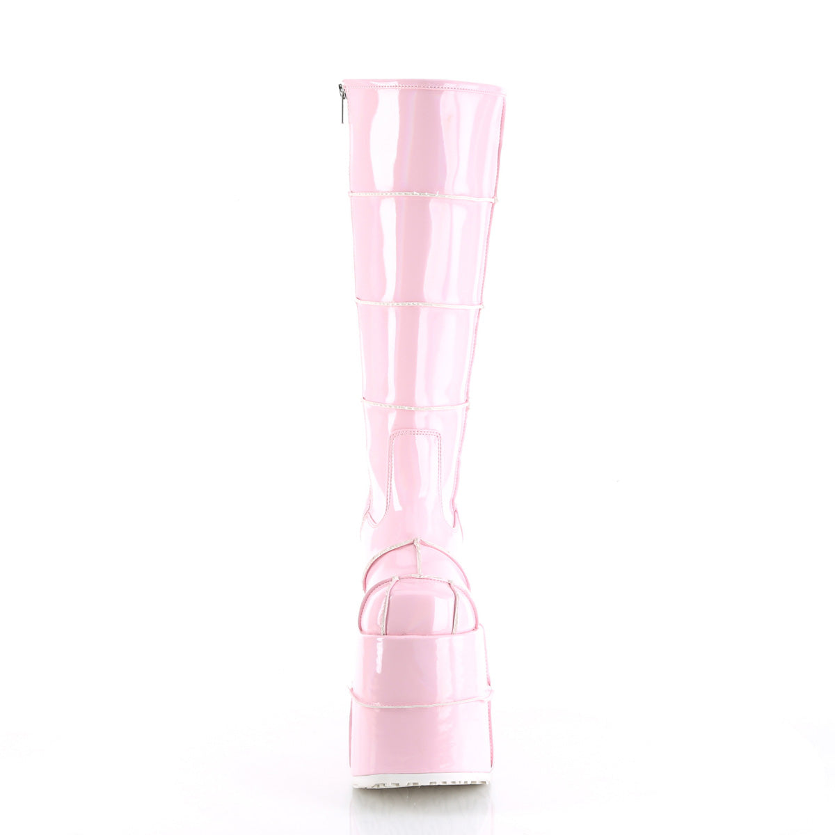 DemoniaCult Botas para hombre STACK-301 B. holograma rosa