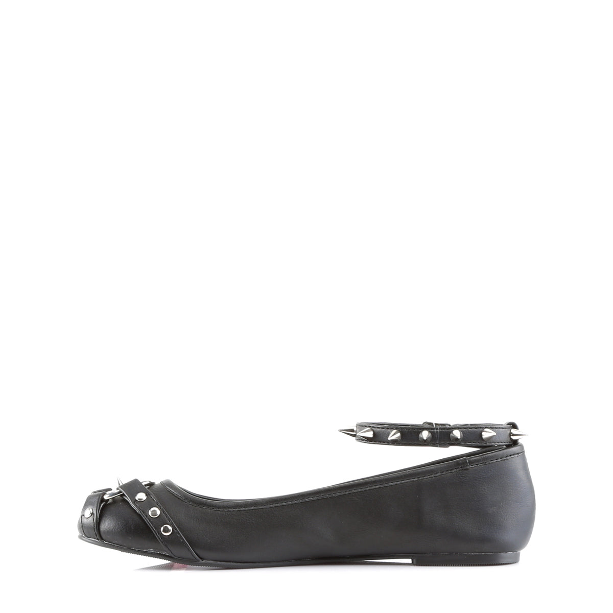 DemoniaCult Zapato bajo para mujer STAR-23 Blk Leather Vegan