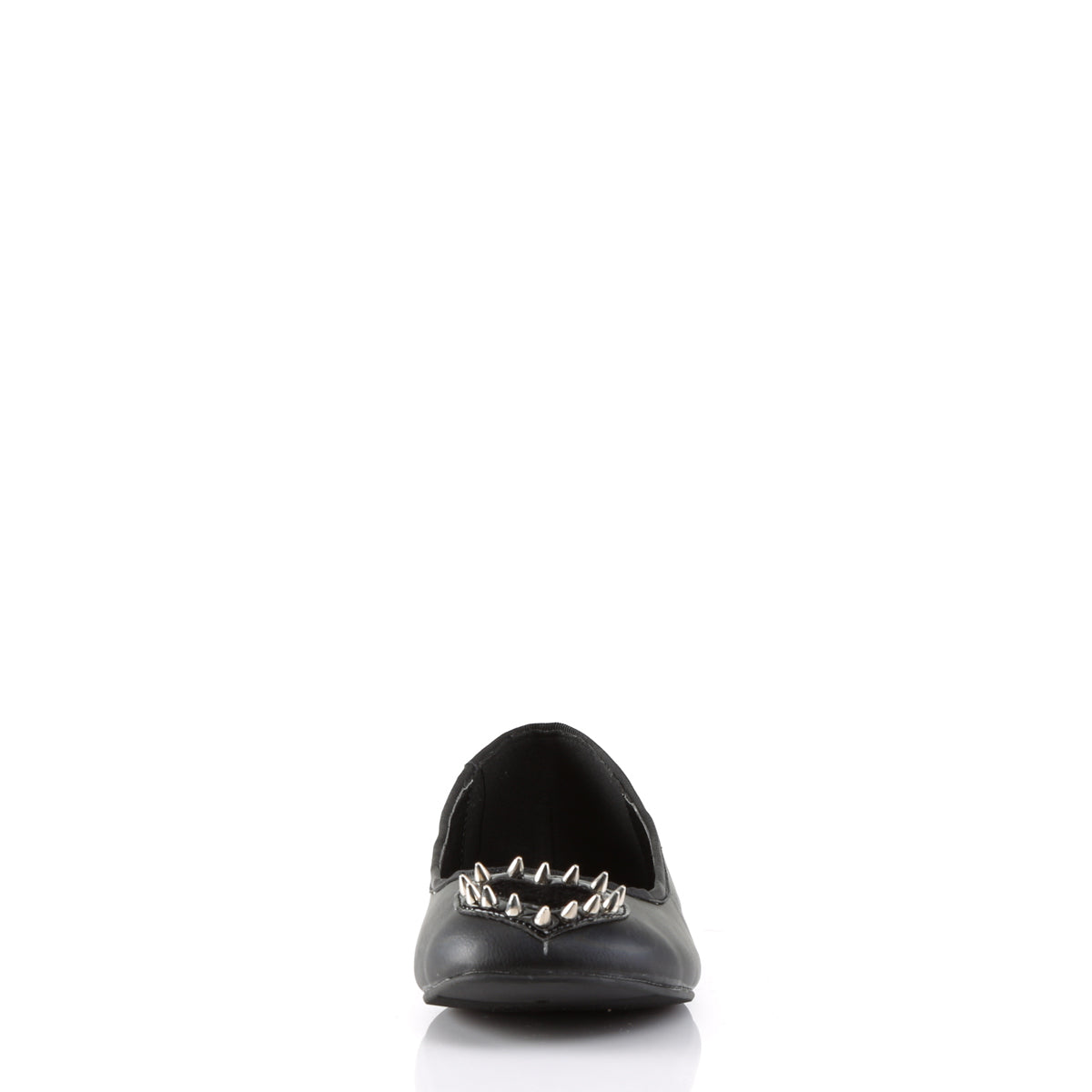 DemoniaCult Zapato bajo para mujer STAR-24 BLK Vegan Leather-Pony Fur