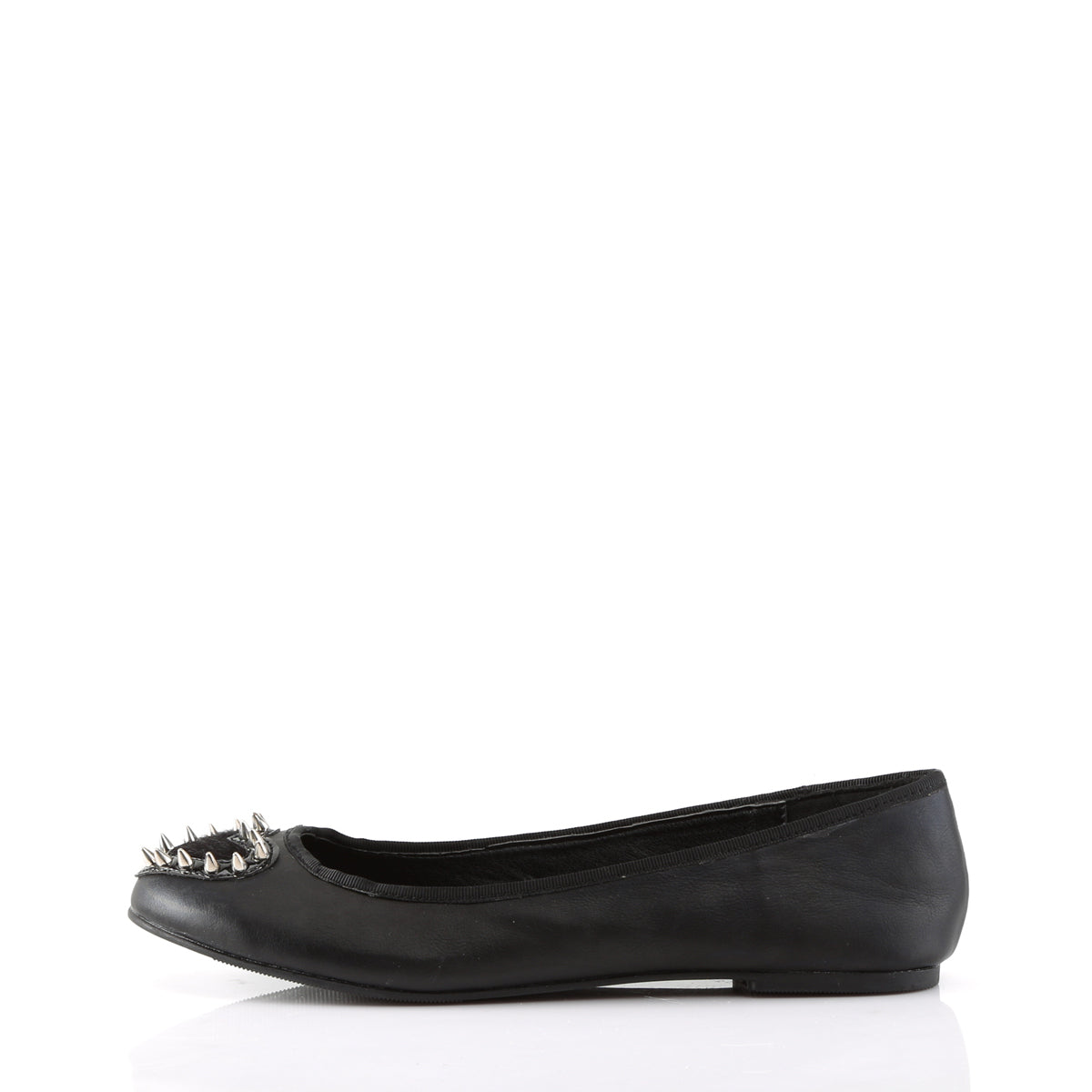 DemoniaCult Zapato bajo para mujer STAR-24 BLK Vegan Leather-Pony Fur