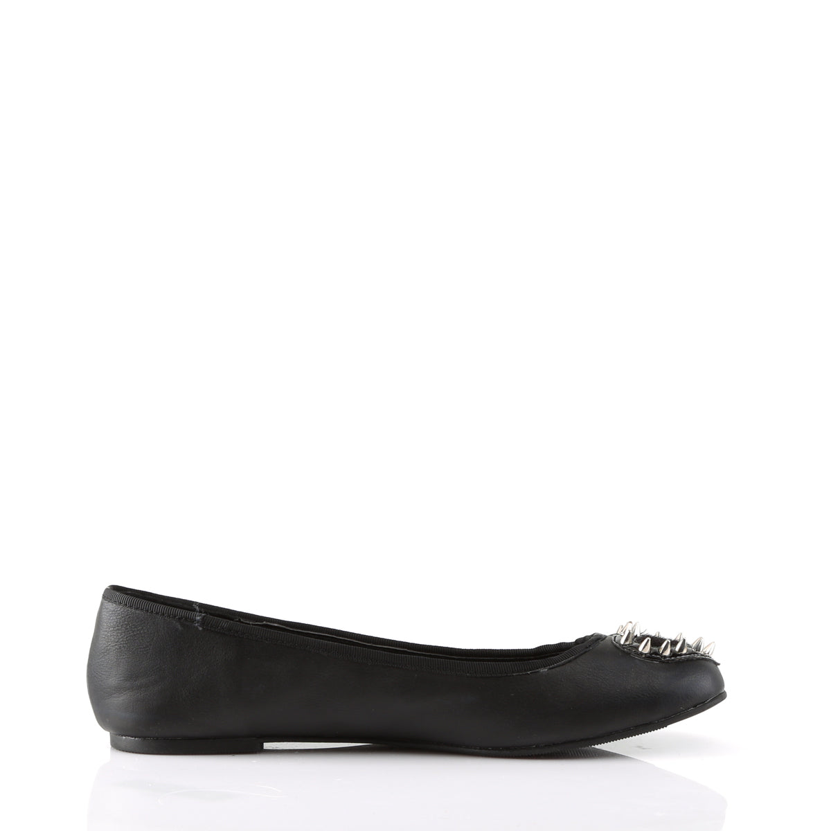 DemoniaCult Zapato bajo para mujer STAR-24 BLK Vegan Leather-Pony Fur