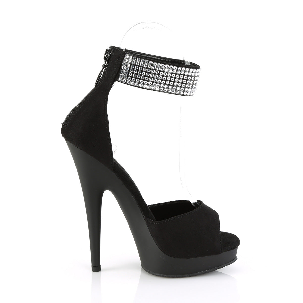Fabulicious Zapatillas SULTRY-625 Blk Faux Suede / Blk Mate