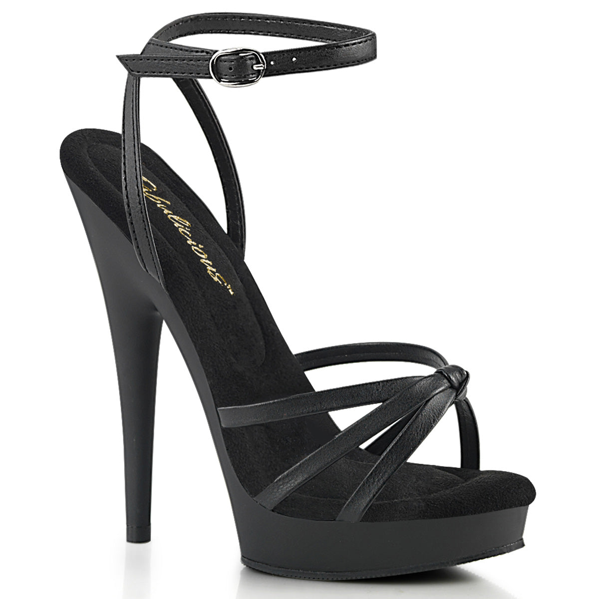 Fabulicious Zapatillas SULTRY-638 BLK Faux Cuero / Blk Mate