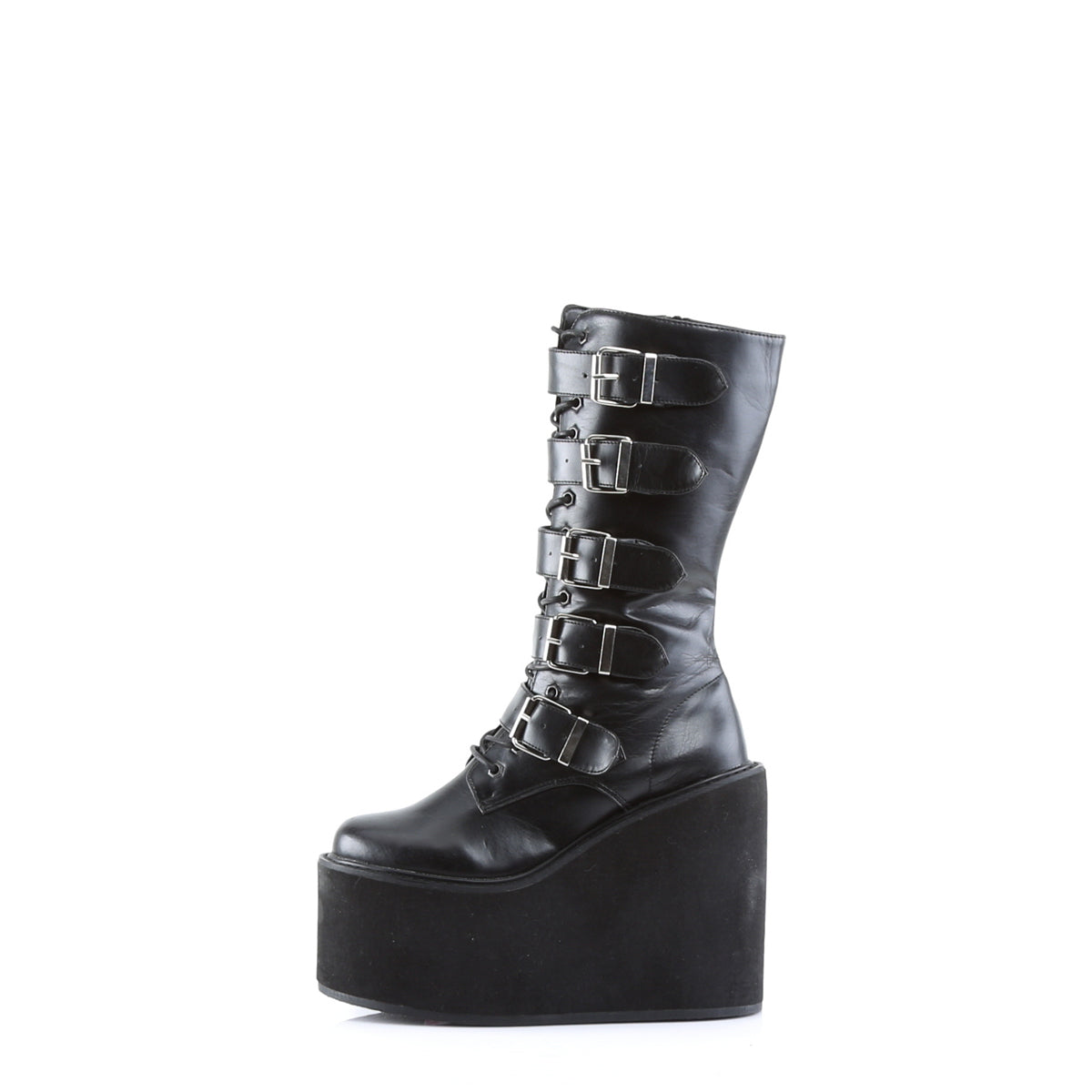 DemoniaCult Botas de mujer SWING-220 BLK LOOO VEGANO