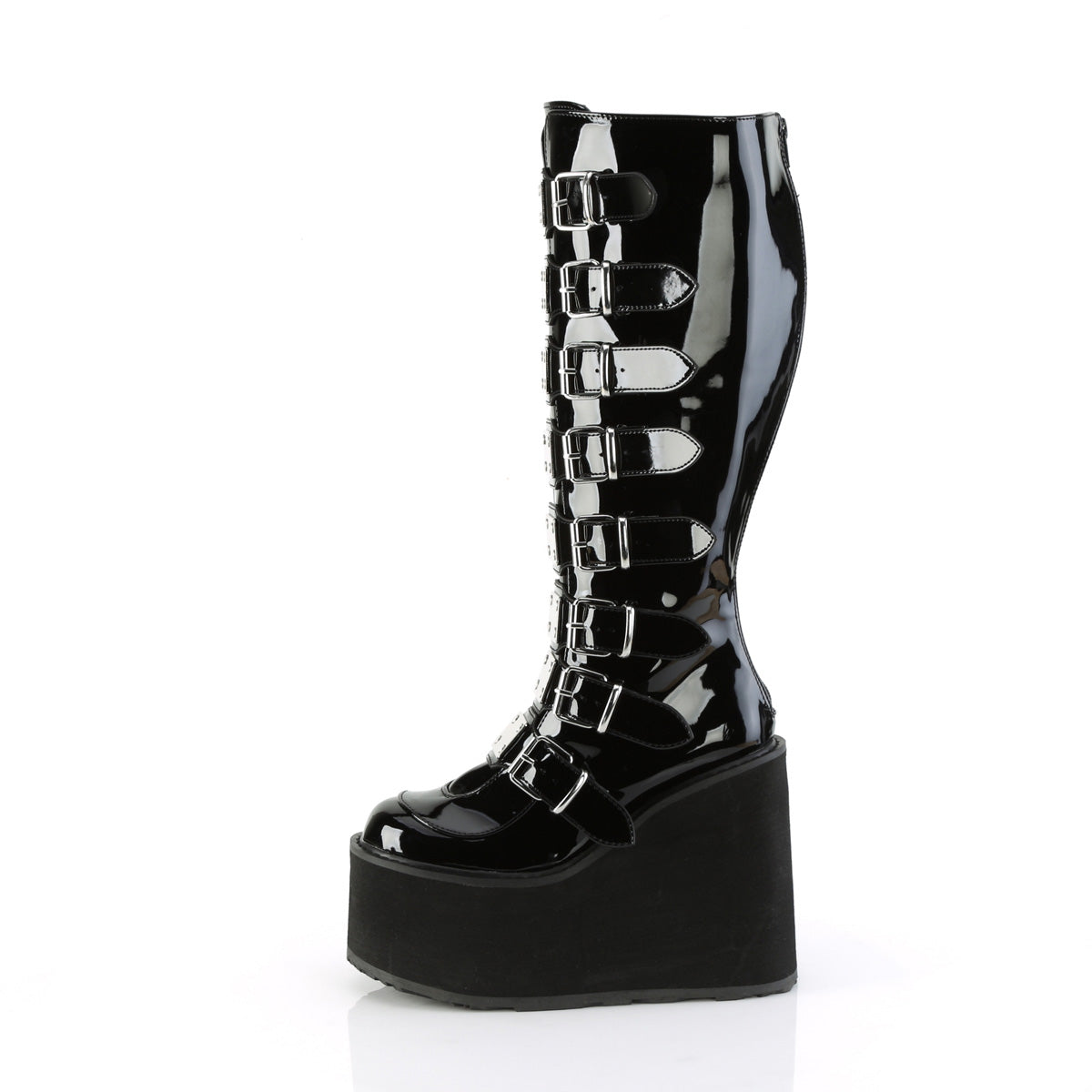 DemoniaCult Botas SWING-815WC BLK PAT