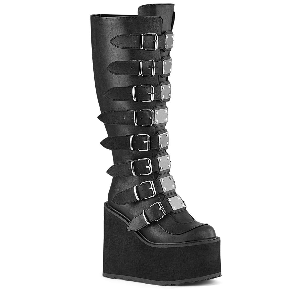 DemoniaCult Botas SWING-815WC BLK LOOO VEGANO