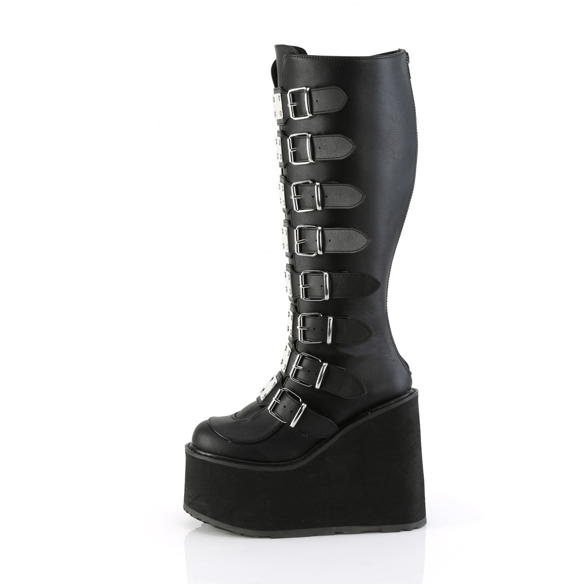 DemoniaCult Botas SWING-815WC BLK LOOO VEGANO
