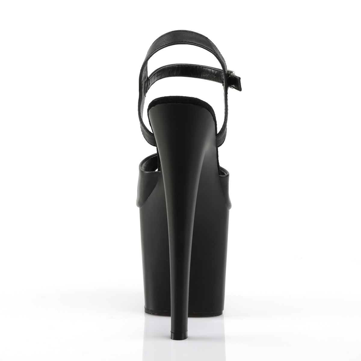 Pleaser Sandalias para mujer TABOO-709 BLK Faux Cuero / Blk Mate