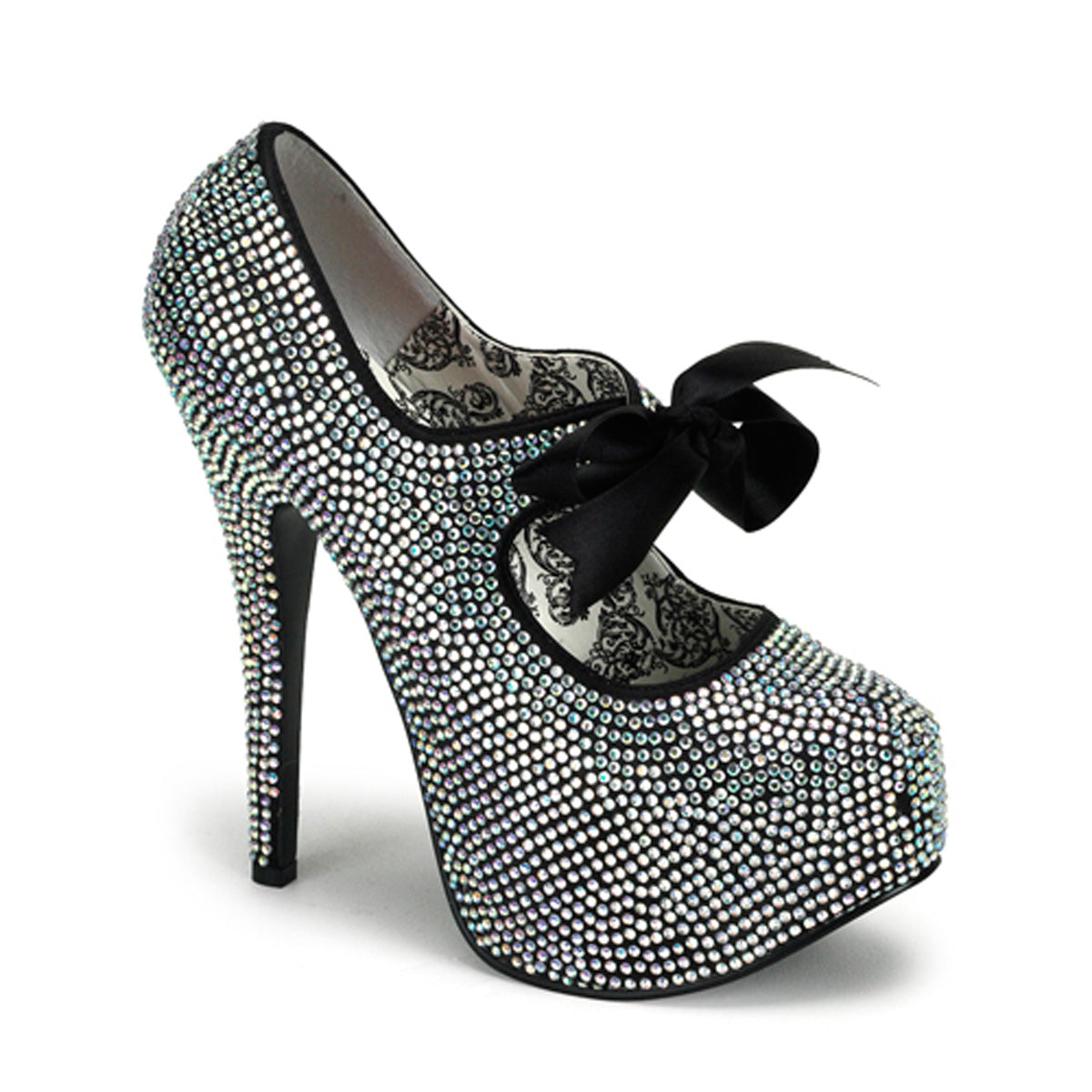 Bordello Bombas para mujer TEEZE-04r diamantes de imitación iridiscentes
