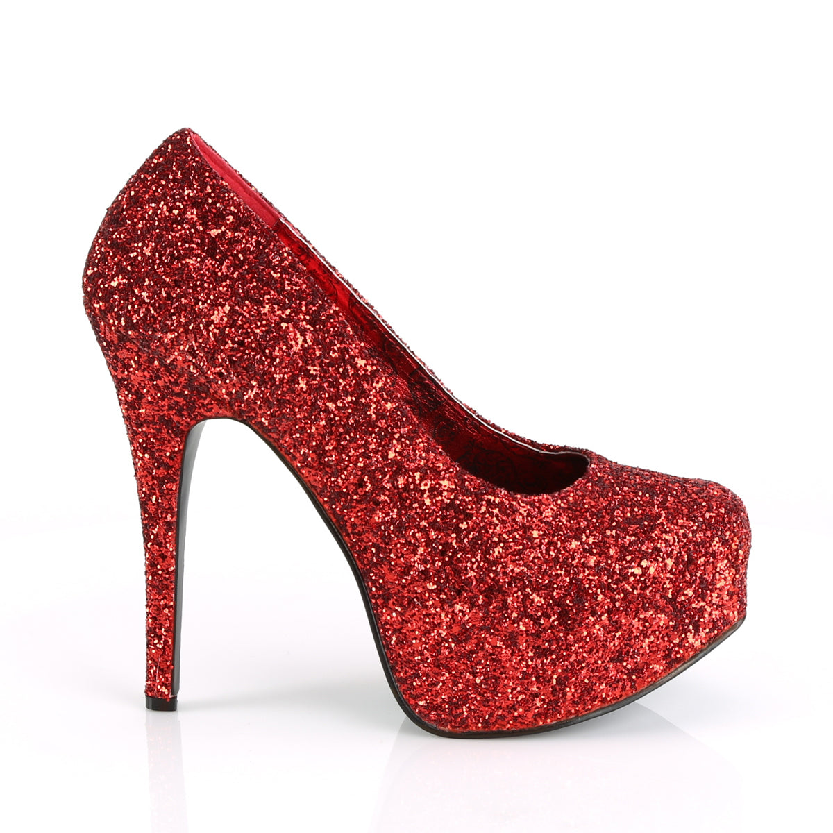 Pleaser Pink Label Bombas para mujer TEEZE-06gw brillo rojo