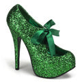 Bordello Bombas para mujer TEEZE-10g Green Gltr