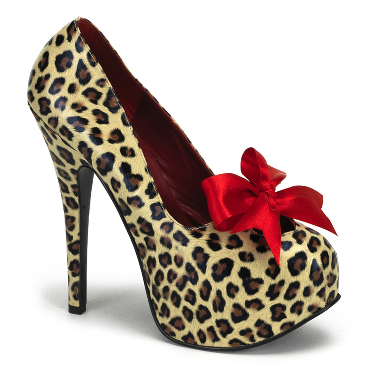 Bordello Bombas para mujer TEEZE-12 Guepardo Imprimir PU