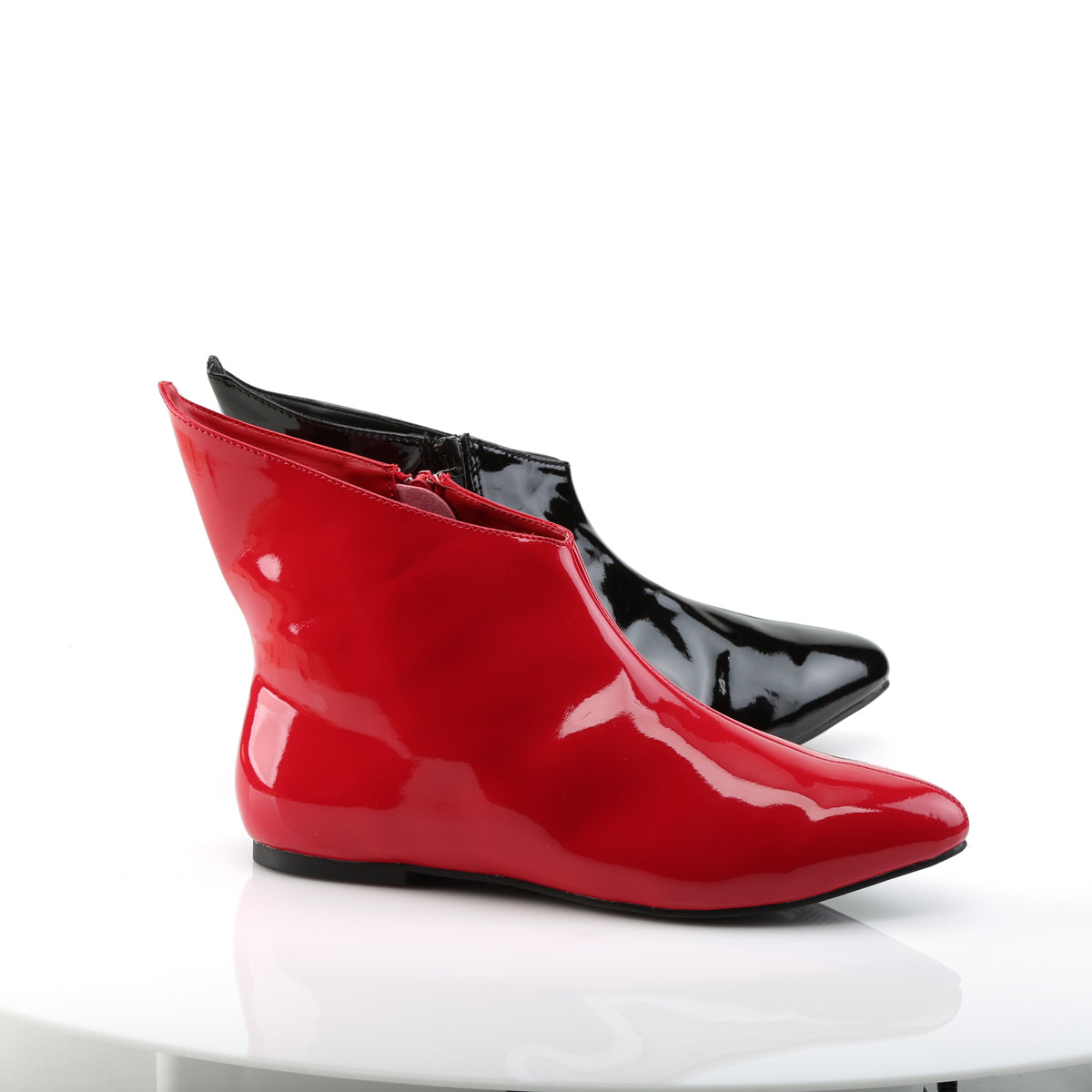 Funtasma Botas de tobillo para mujer VAIL-152HQ BLK-RED PAT