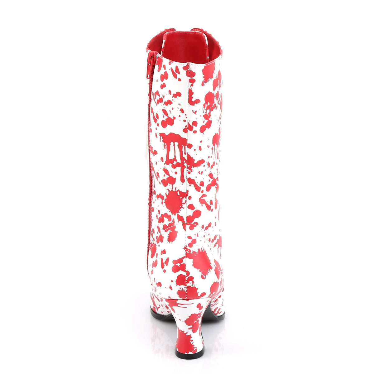 Funtasma Botas de tobillo para mujer VICTORIAN-120BL WHT-RED PAT