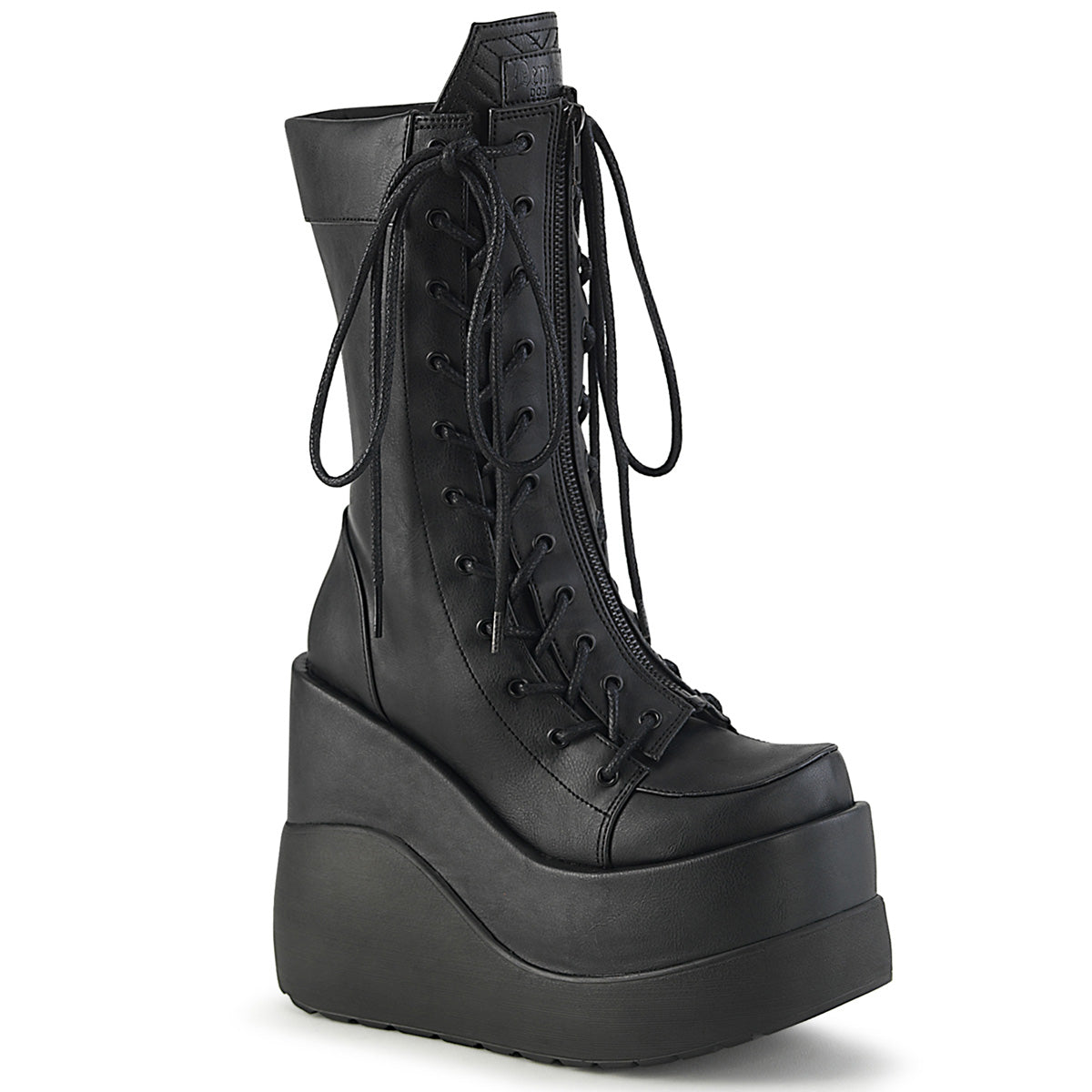 DemoniaCult Botas VOID-118 BLK Vegan de cuero