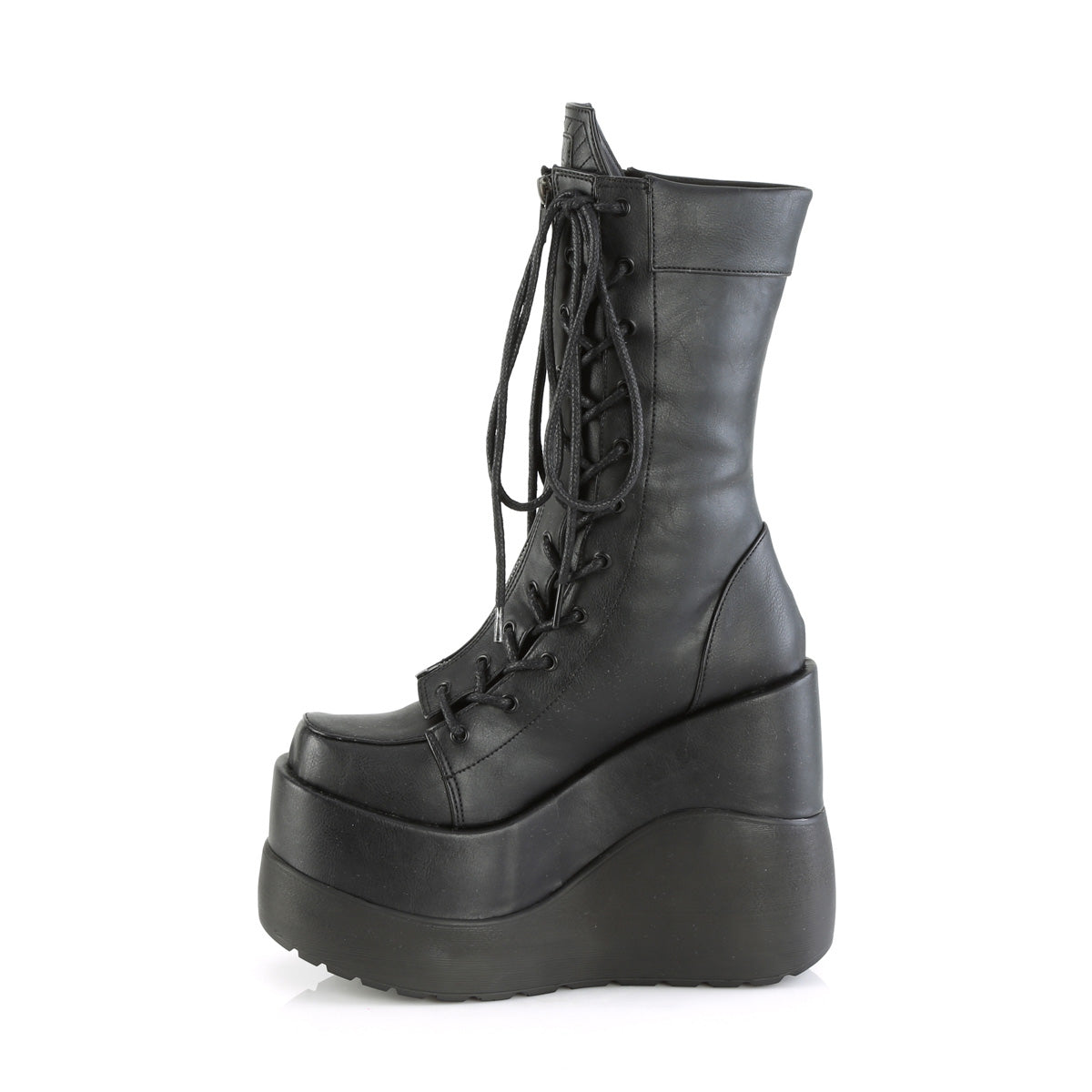 DemoniaCult Botas VOID-118 BLK Vegan de cuero