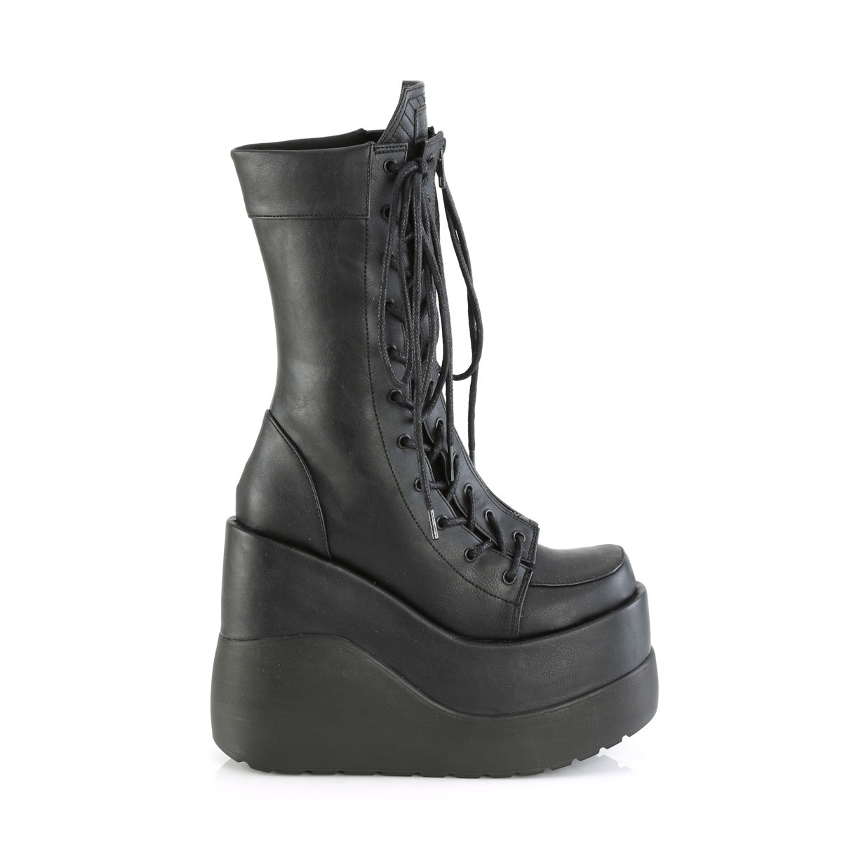DemoniaCult Botas VOID-118 BLK Vegan de cuero