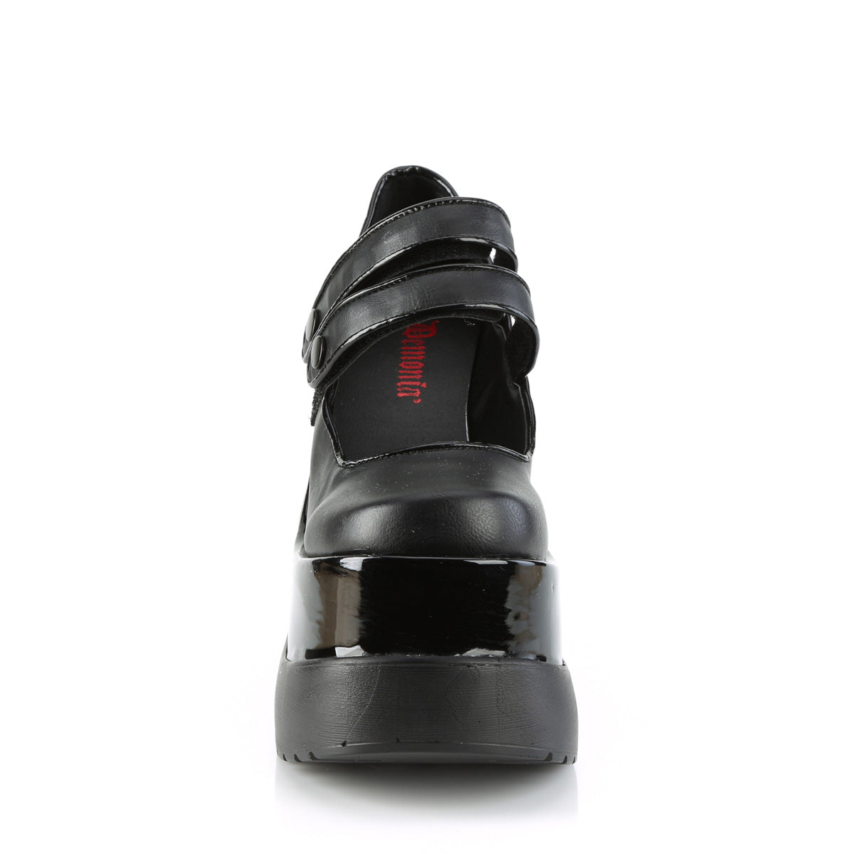 DemoniaCult Pumps VOID-37 Blk Vegan Leather-Pat