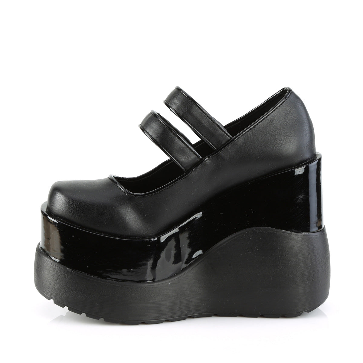 DemoniaCult Pumps VOID-37 Blk Vegan Leather-Pat