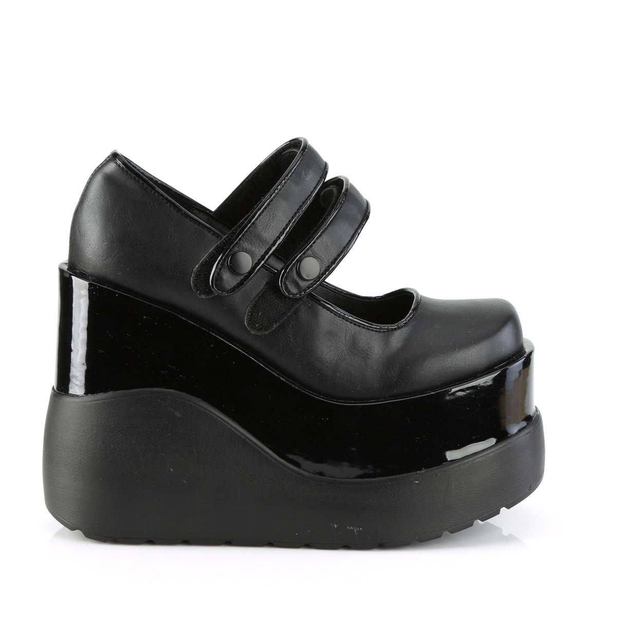 DemoniaCult Pumps VOID-37 Blk Vegan Leather-Pat