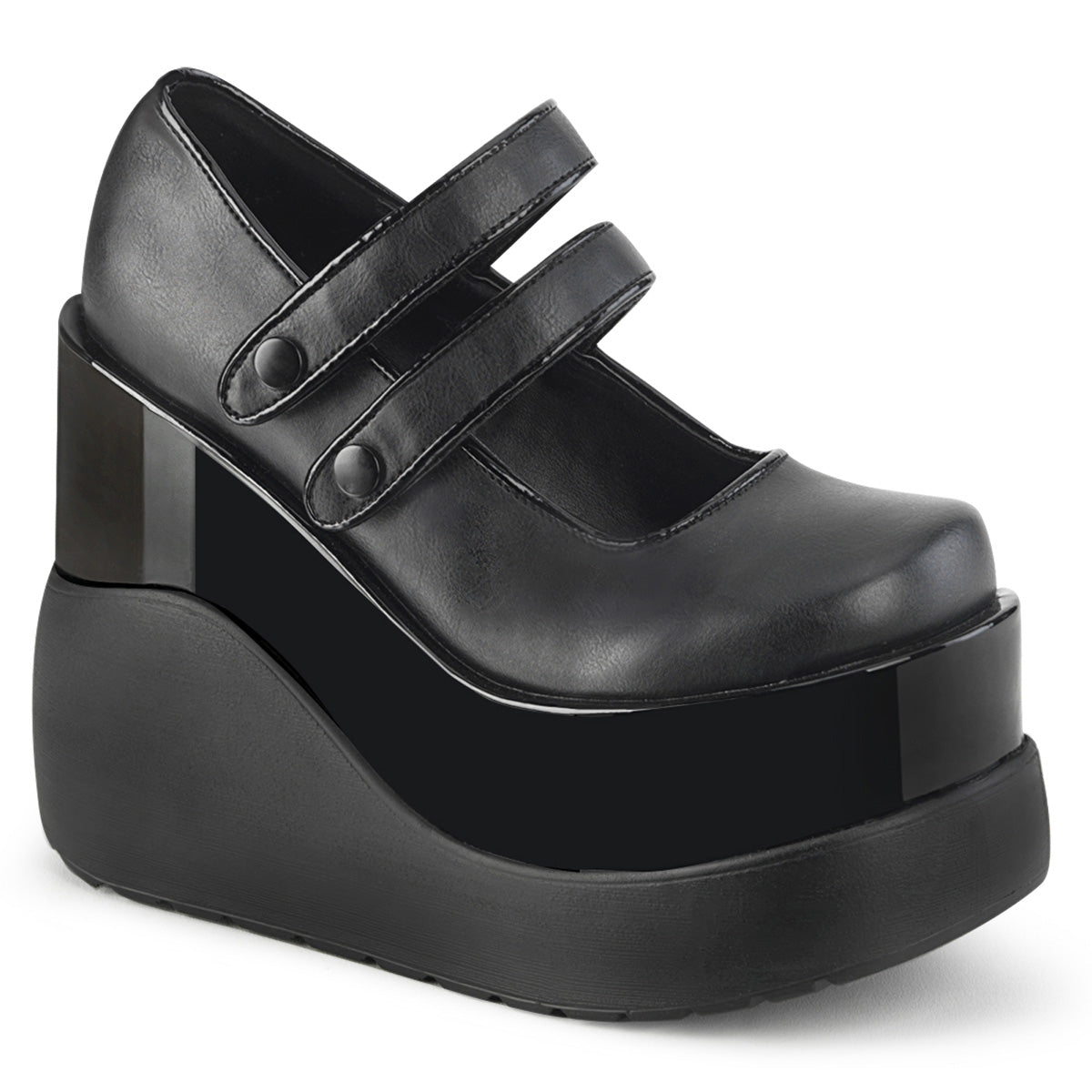 DemoniaCult Pumps VOID-37 Blk Vegan Leather-Pat