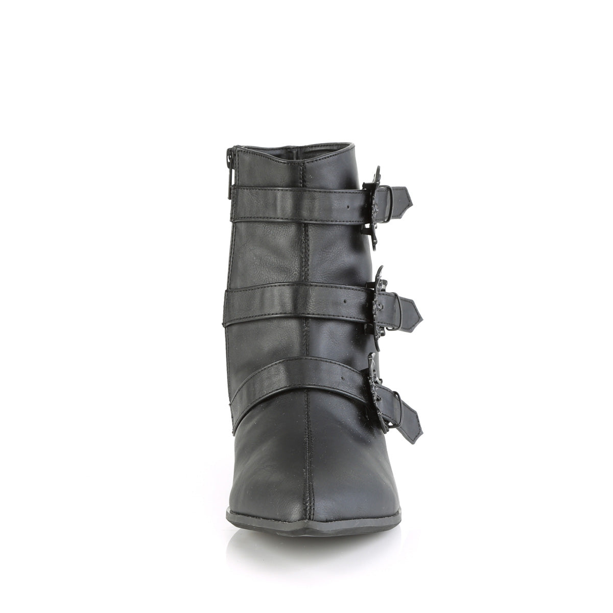 DemoniaCult Botas para hombre WARLOCK-50-B BLK de cuero vegano