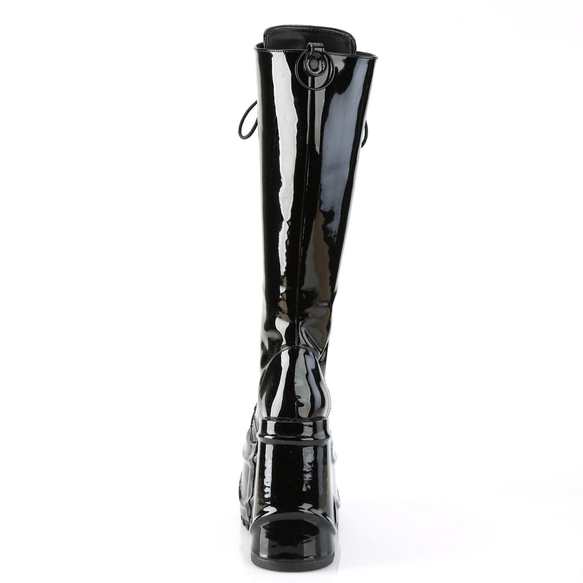 DemoniaCult Botas de mujer WAVE-200 BLK Patente