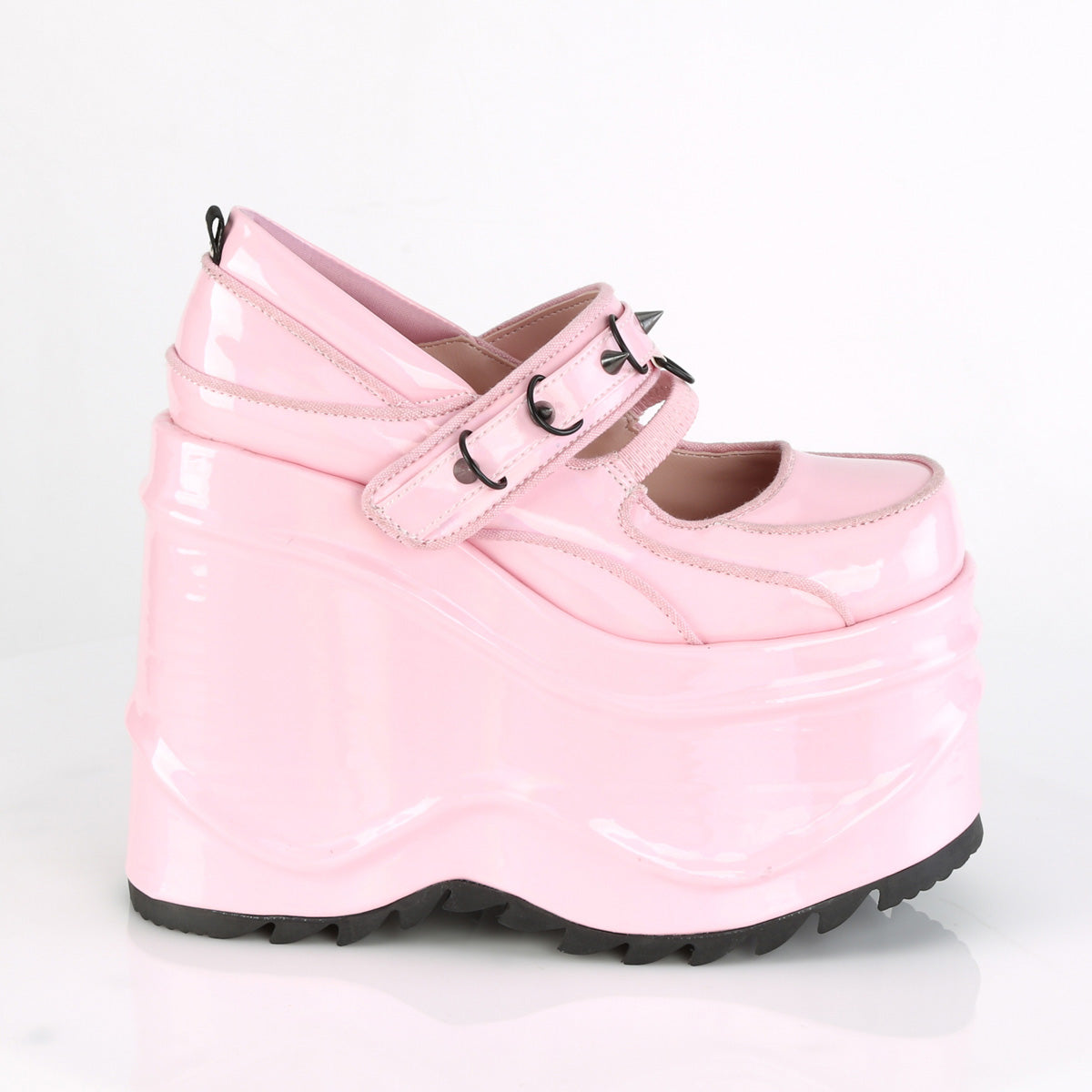 DemoniaCult Bombas de mujer WAVE-48 B. holograma rosa Pat