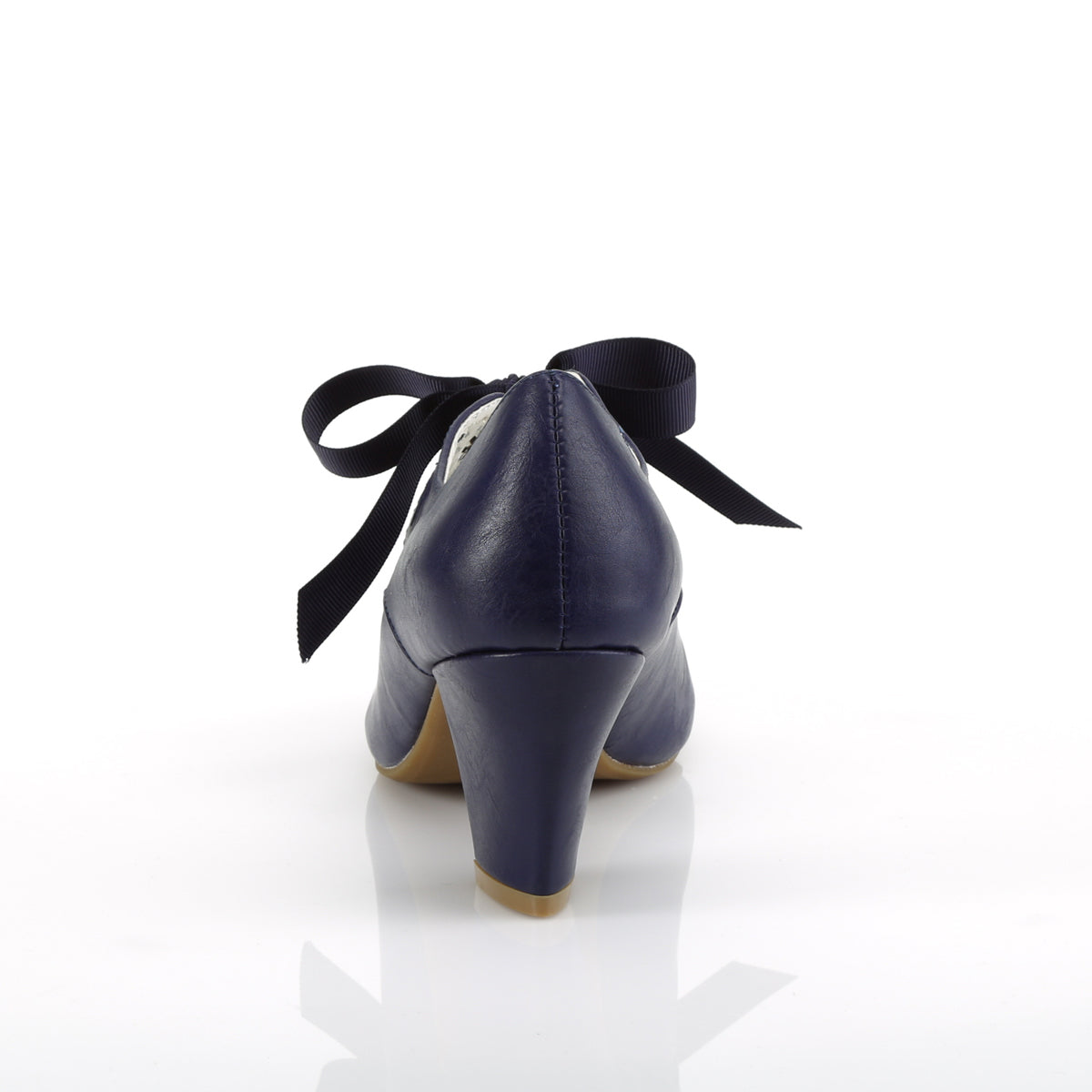 Pin Up Couture Bombas para mujer WIGGLE-32 piel de imitación azul marino