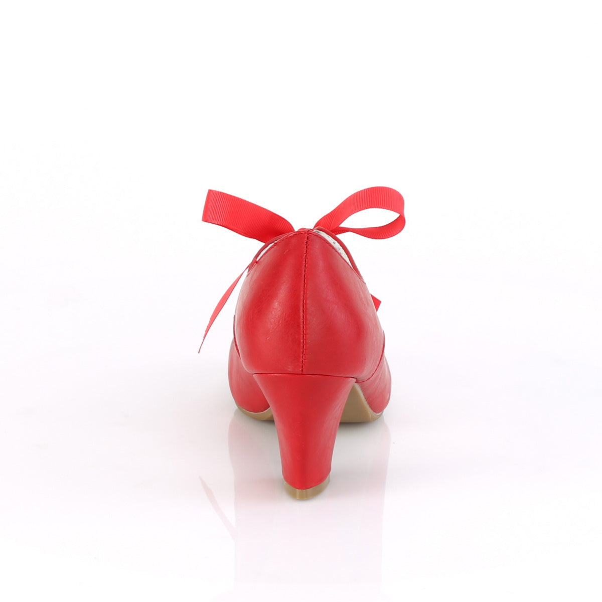 Pin Up Couture Bombas para mujer WIGGLE-32 cuero de imitación roja
