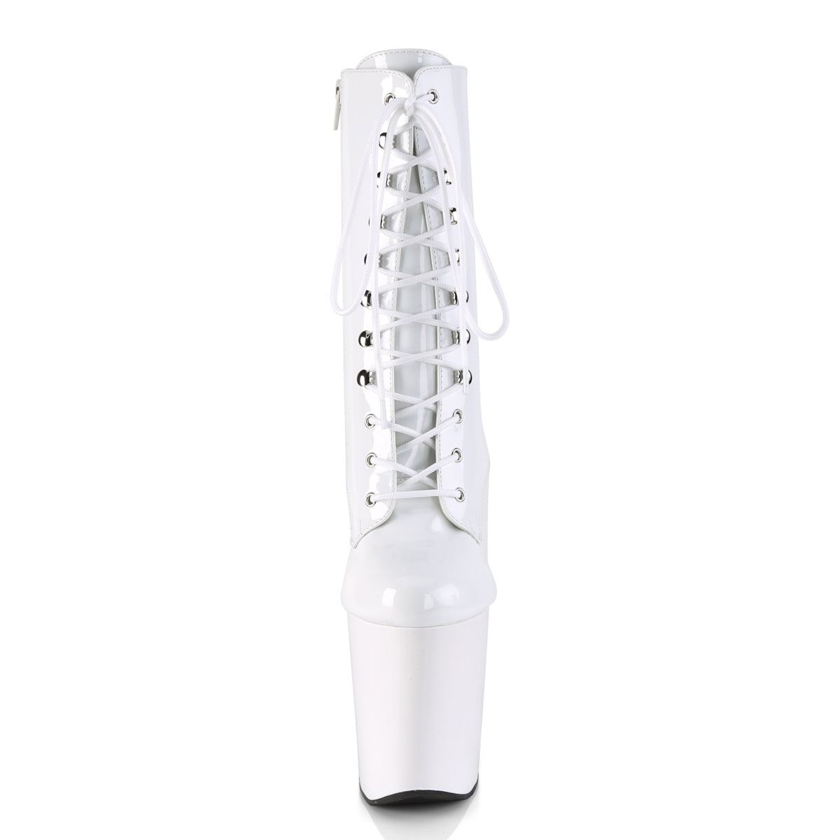 Pleaser Botas de tobillo para mujer XTREME-1020 WHT PAT / WHT