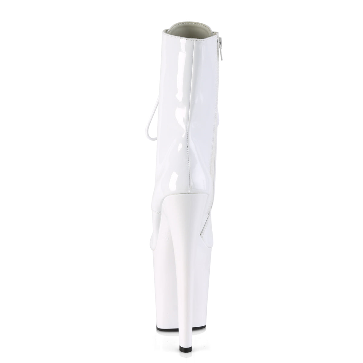 Pleaser Botas de tobillo para mujer XTREME-1020 WHT PAT / WHT