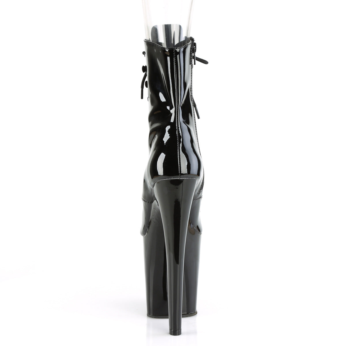 Pleaser Botas de tobillo para mujer XTREME-1021 BLK PAT / BLK