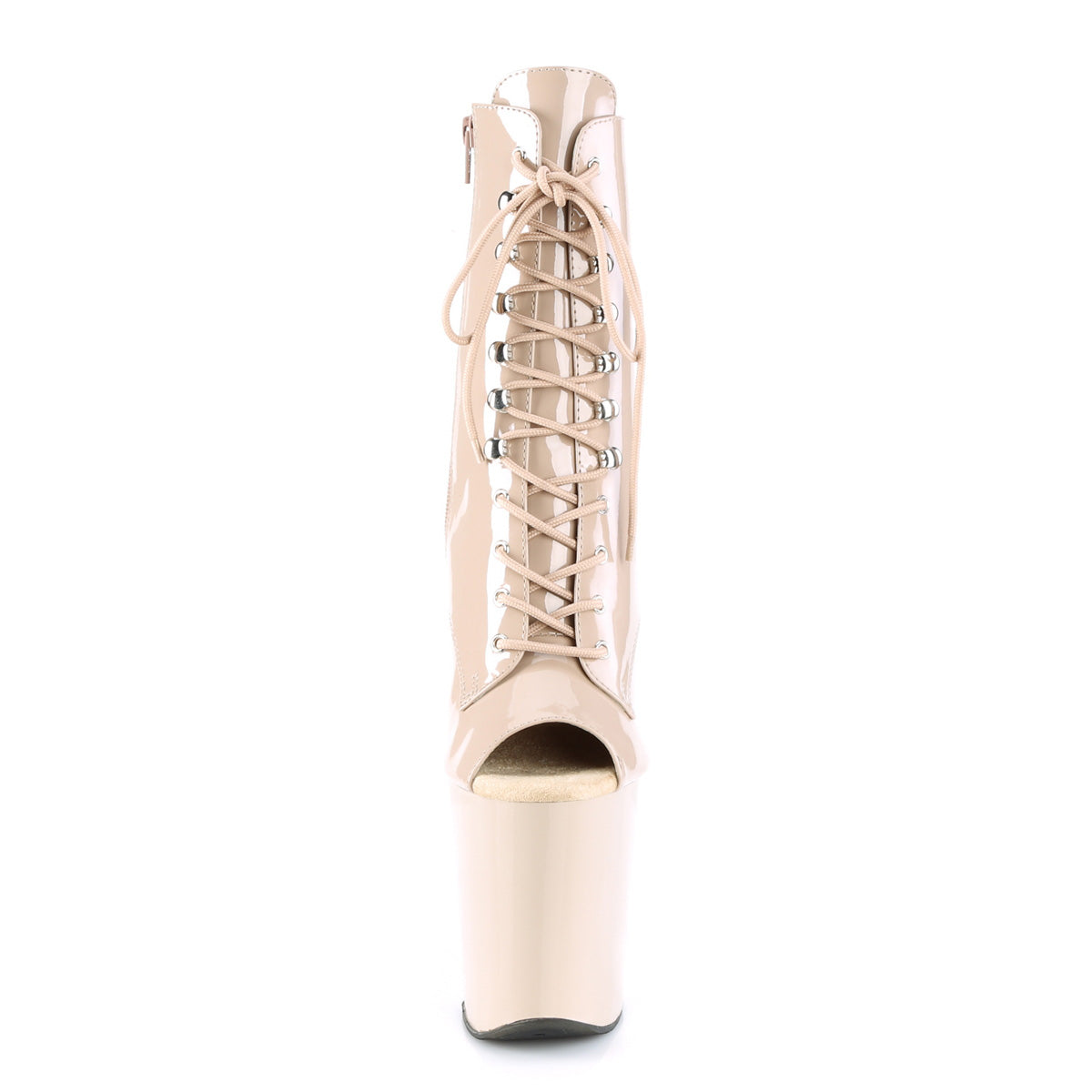 Pleaser Botas de tobillo para mujer XTREME-1021 PAT desnuda / desnuda