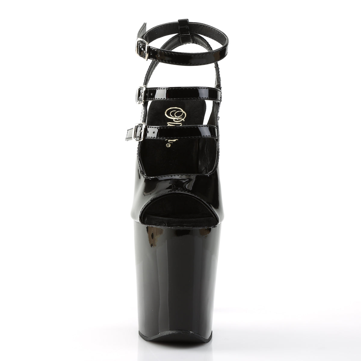 Pleaser Sandalias para mujer XTREME-873 BLK PAT / BLK