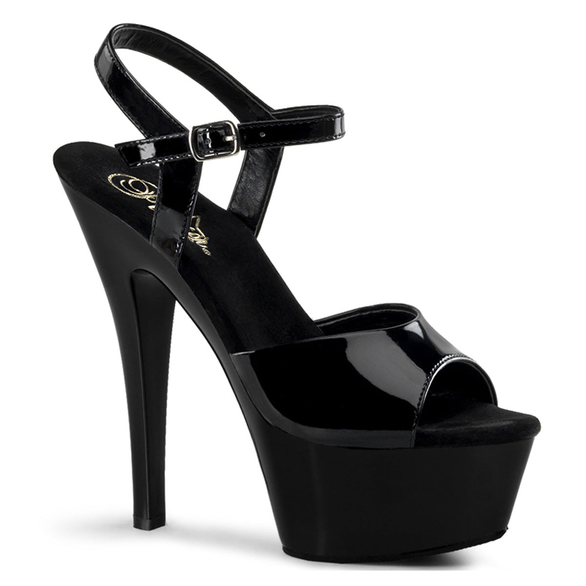 Pleaser KISS-209 BLK PAT / BLK