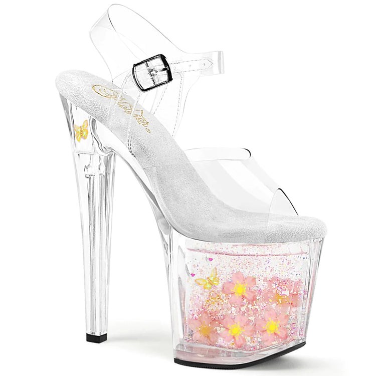 Pleaser ENCHANT-708AQUA-01 Clr/Clr-B. Pink