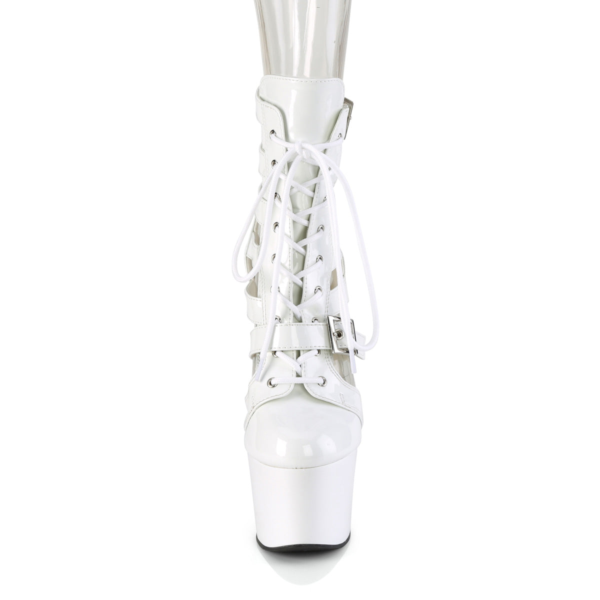 Pleaser   ADORE-1013MST Wht Pat/Wht