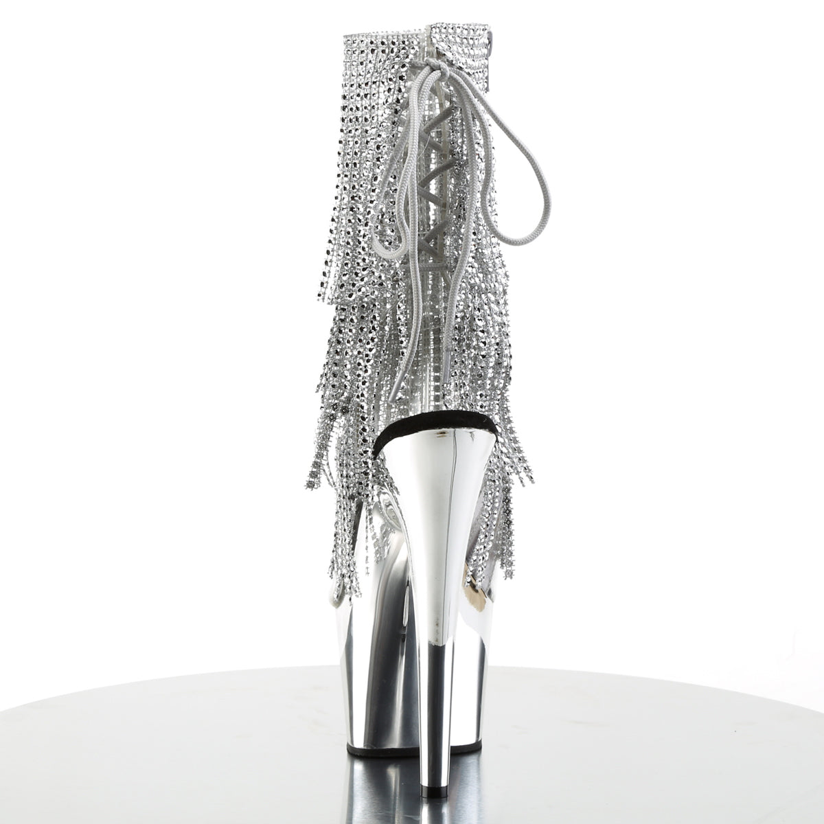 Pleaser Botas de tobillo para mujer ADORE-1017RSF CLR-SLV / SLV Chrome