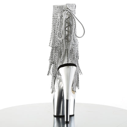 Pleaser Botas de tobillo para mujer ADORE-1017RSF CLR-SLV / SLV Chrome