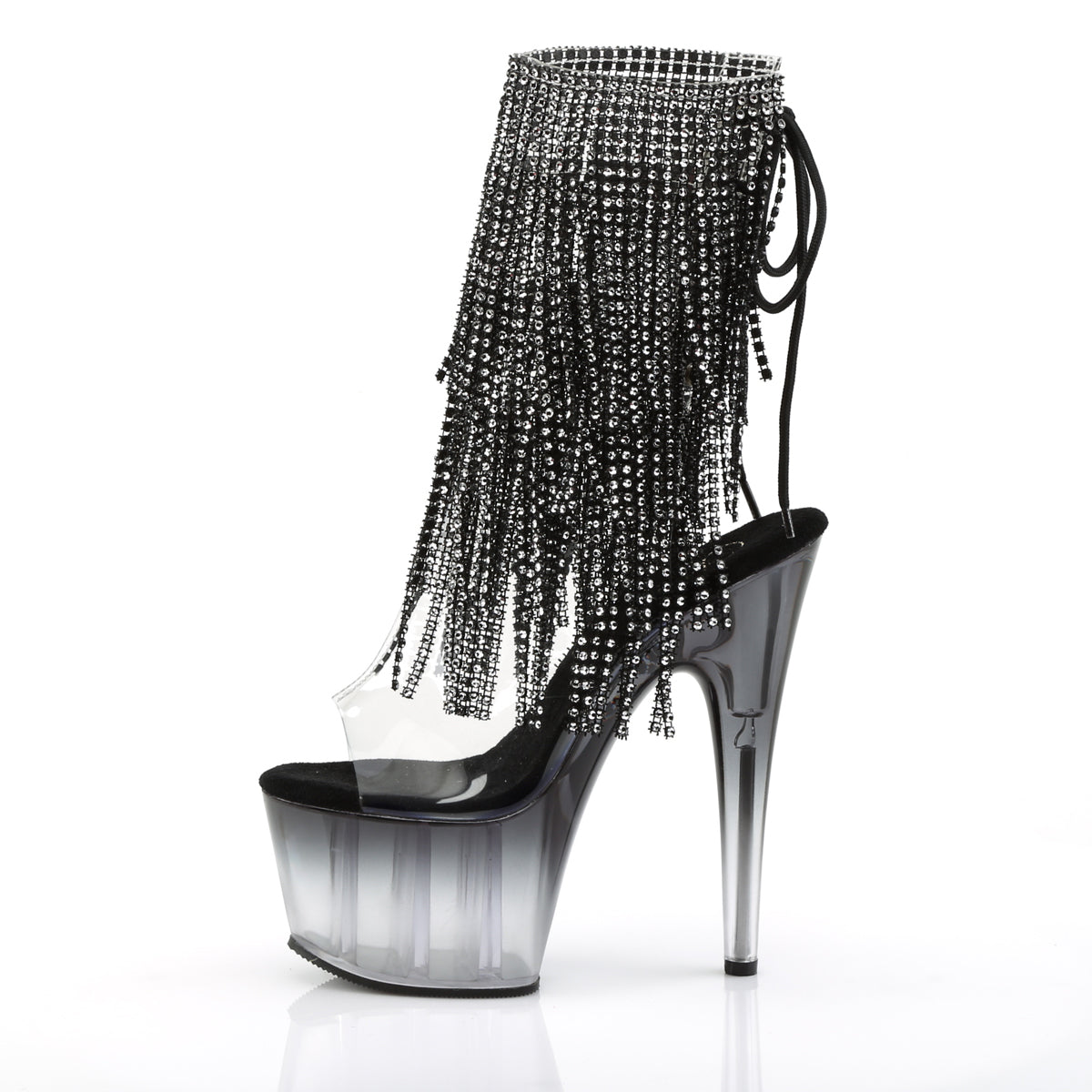 Pleaser Womens Ankle Boots ADORE-1017RSFT Clr-Blk/Blk