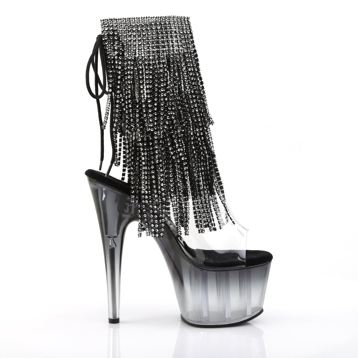 Pleaser Womens Ankle Boots ADORE-1017RSFT Clr-Blk/Blk