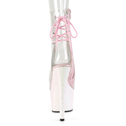Pleaser Botas de tobillo para mujer ADORE-1018c clr / opal multi brillo