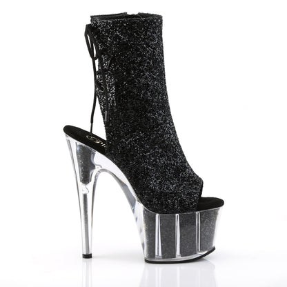 Pleaser Botas de tobillo para mujer ADORE-1018g Blk brillo / brillo blk