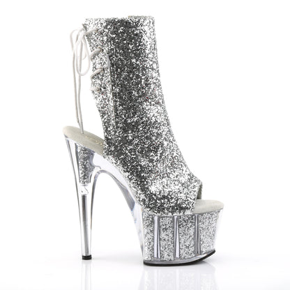 Pleaser Botas de tobillo para mujer ADORE-1018g SLV Glitter / SLV Brillo